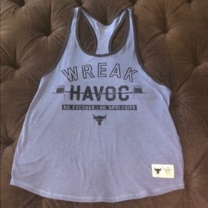 Under Armour blue Rock tank, men’s XL loose fit